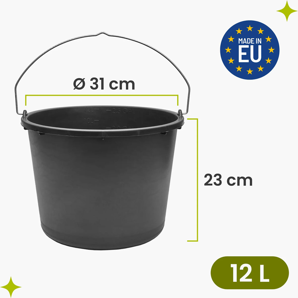 #Farbe_Schwarz#Größe_12 L