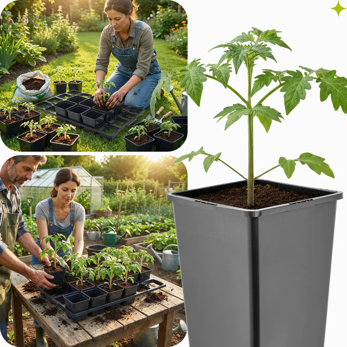 #Größe_Transporttray mit 24 x 0,5L quadratisch Töpfen