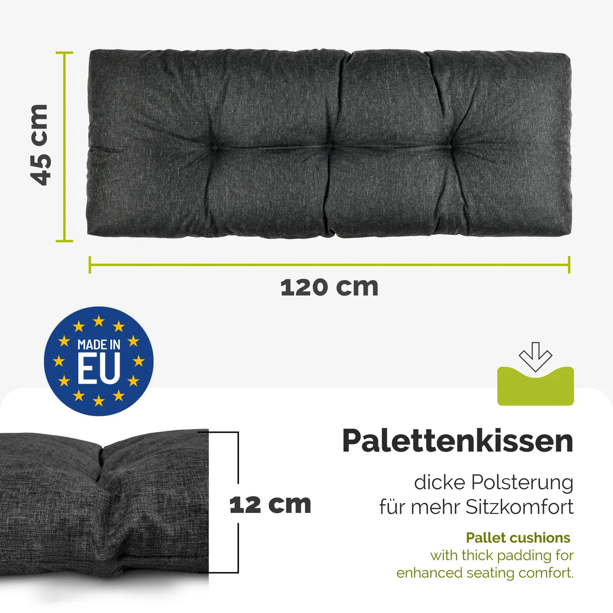#Farbe_Anthrazit#Kissenart_Rückenkissen