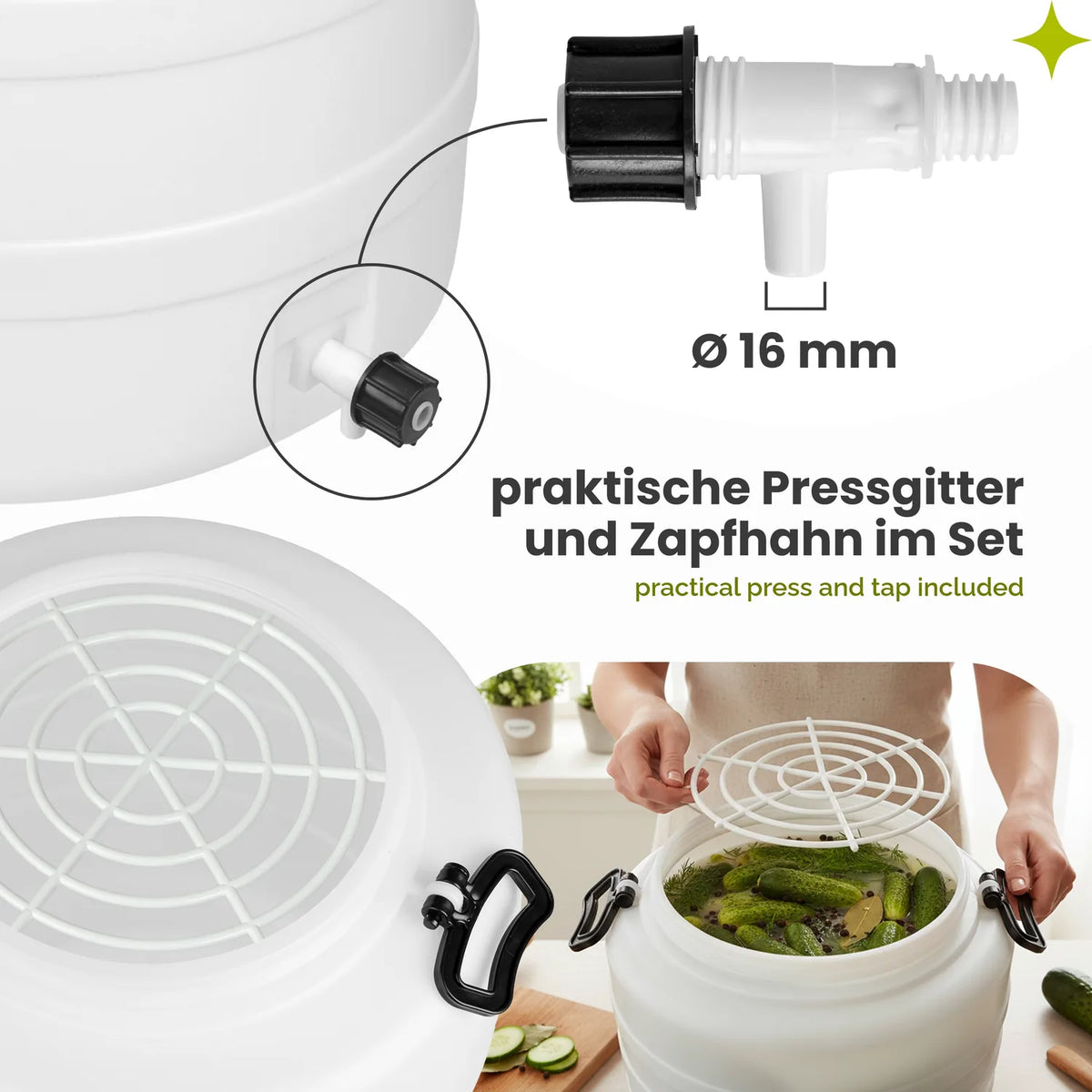 #Kapazität_120 L (mit Hahn und Pressring)