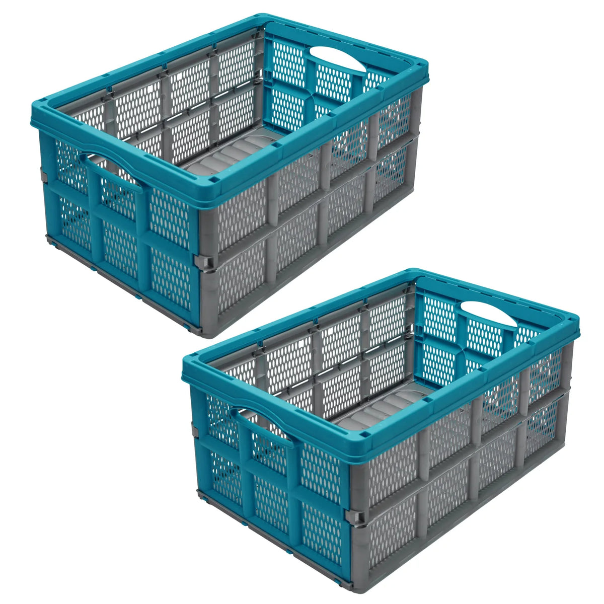 #Farbe_Grau/Türkis#Set_2 Klappboxen