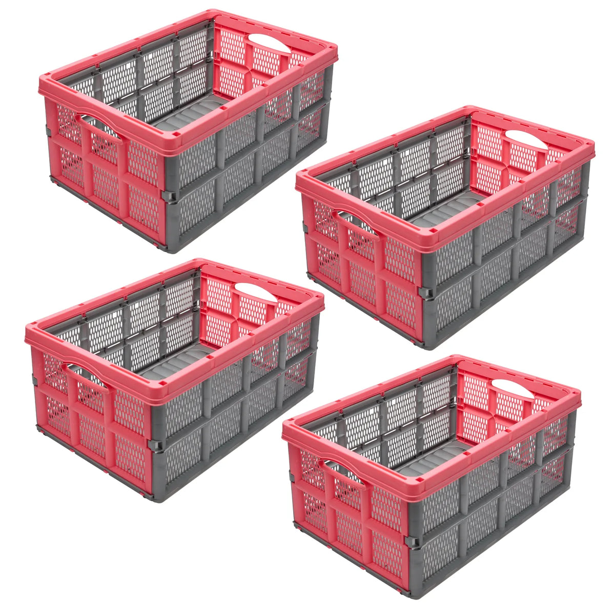 #Farbe_Grau/Pink#Set_4 Klappboxen