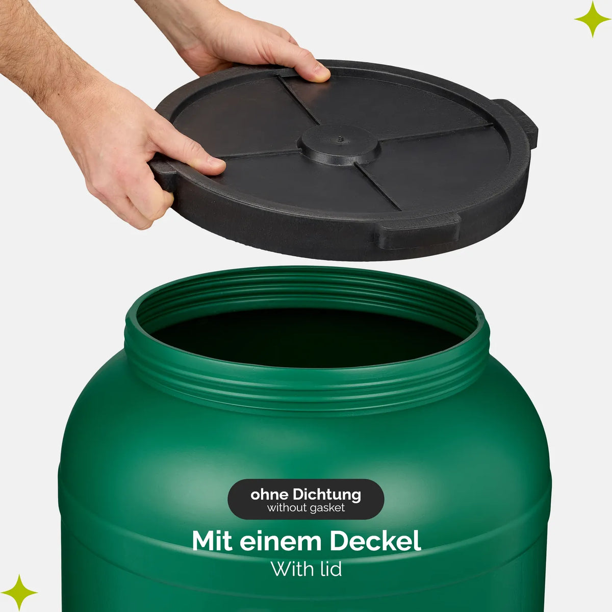 #Farbe_Grün#Kapazität_120 L