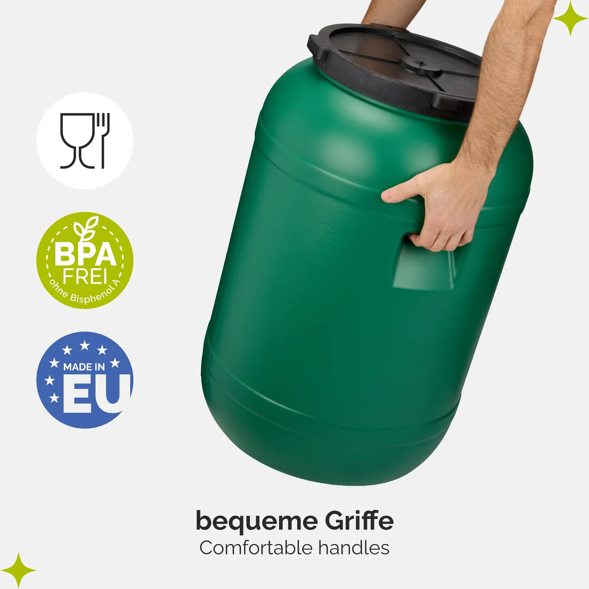 #Farbe_Grün#Kapazität_120 L