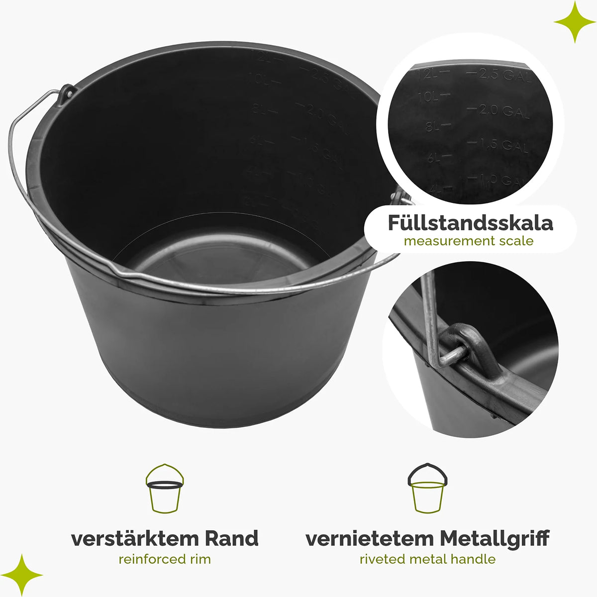 #Farbe_Schwarz#Größe_12 L
