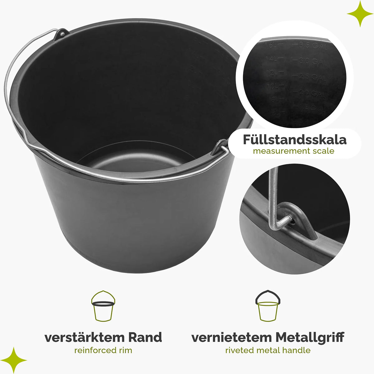 #Farbe_Schwarz#Größe_16 L
