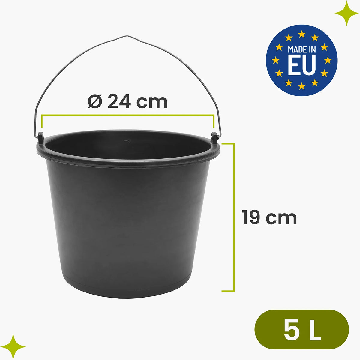 #Farbe_Schwarz#Größe_5 L