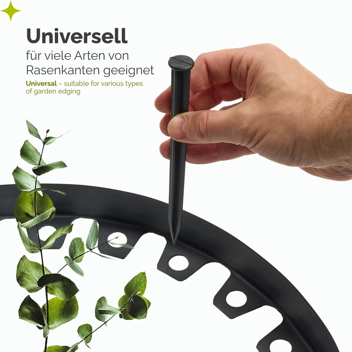 Kunststoffanker 18 cm für Rasenkante Beeteinfassung GD-0159