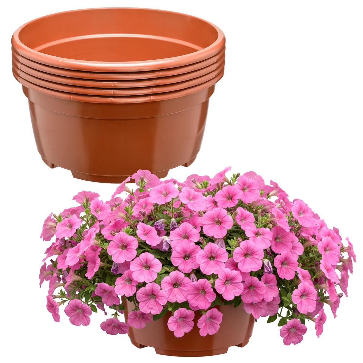 #Größe_Ø21 x 10,5 cm (3L)#Set_5 Töpfe#Farbe_Terrakotta