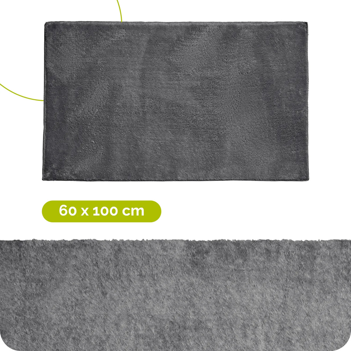 #Farbe_Dunkelgrau#Größe_60x100 cm