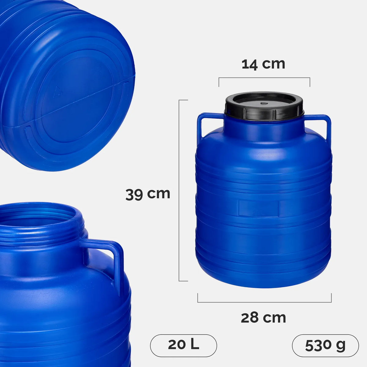#Farbe_Blau#Kapazität_20 L