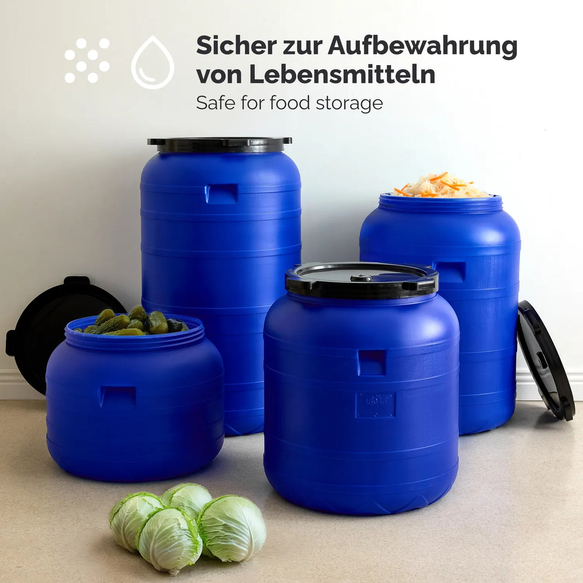 Universalfass BPA-frei Lebensmittel für Haus&Garten mit Deckel GD-0093