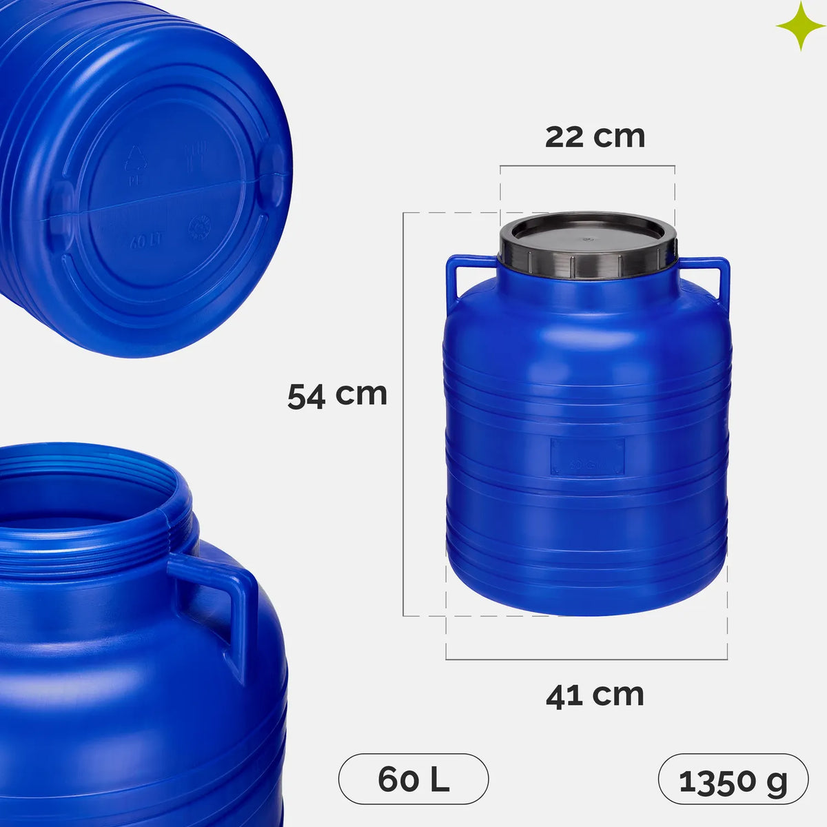 #Farbe_Blau#Kapazität_60 L