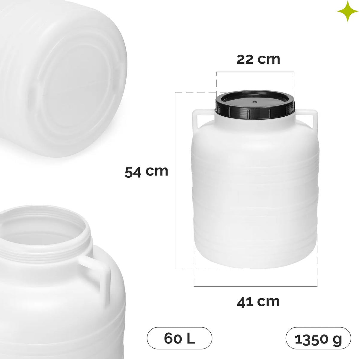 #Farbe_Weiß#Kapazität_60 L
