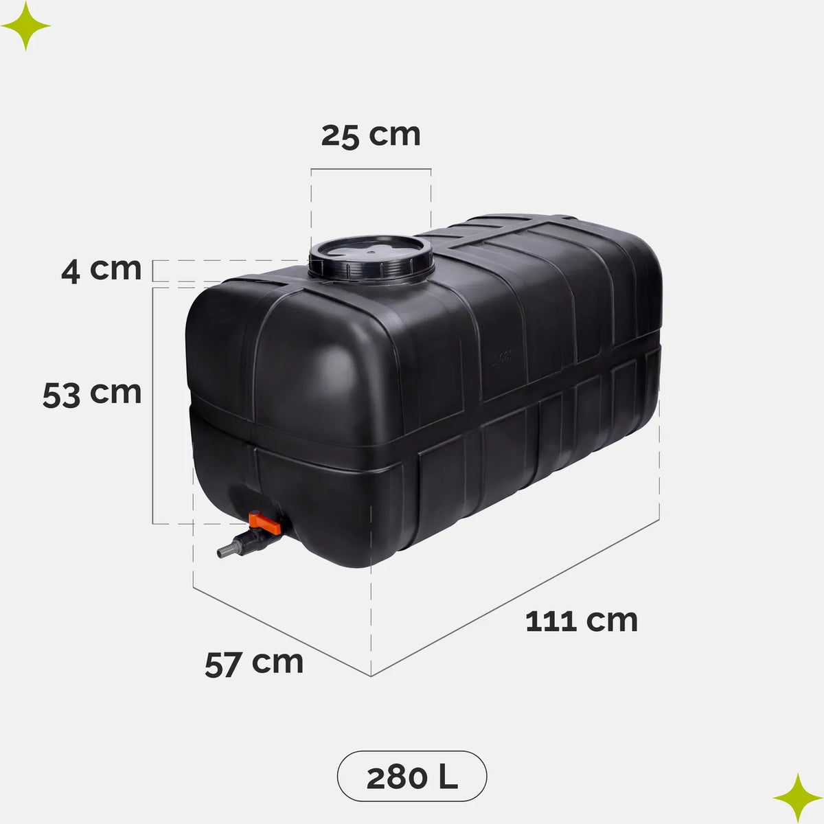 #Farbe_Schwarz#Kapazität_280 L