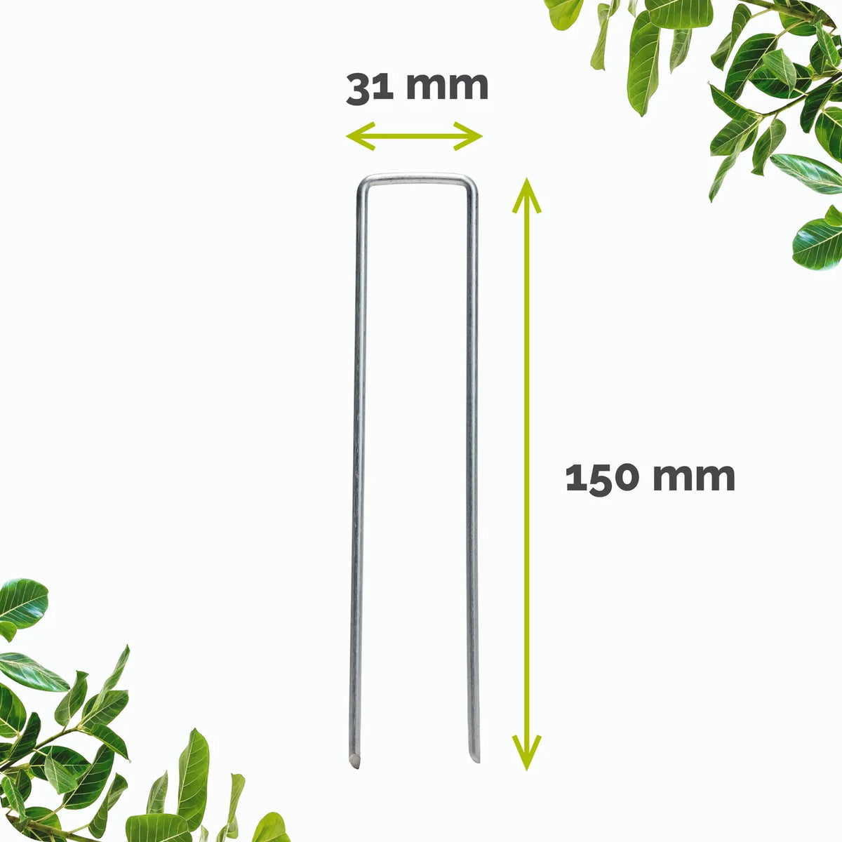 Metall Erdanker Bodenanker für Unkrautvlies und Gartenvlies GD-0179